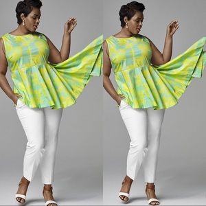 Lane Bryant| Asymmetrical Peplum Top